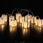 XMAS LIGHTS B/O 10 SPARKLY GIFT BOX GARLAND