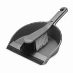 DUSTPAN & BRUSH STIFF MET 9225