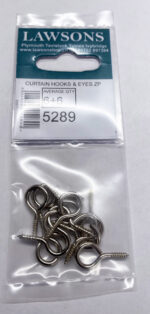 CURTAIN WIRE HOOKS & EYES 5289