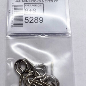 CURTAIN WIRE HOOKS & EYES 5289