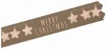 ZDISC RIBBON MERRY CHRISTMAS STARS ROSE GOLD