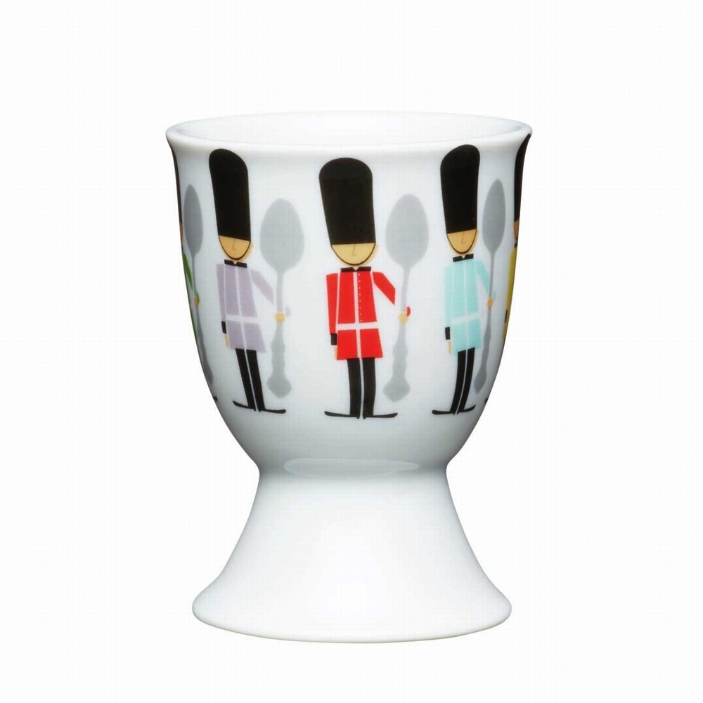 KC EGG CUP CHILDRENS SOLDIERS PORCELAIN