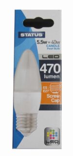 LED CANDLE 5W E27 WARM WHITE