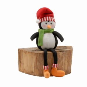 PENGUIN PLUSH SITTING DANGLY LEGS 60CM