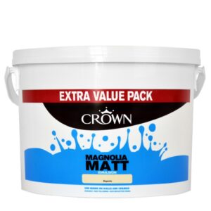 CROWN MATT EMULSION MAGNOLIA 7.5LTR