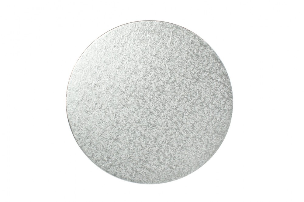 CAKE BOARD 3MM RND 14IN SILVER 89355