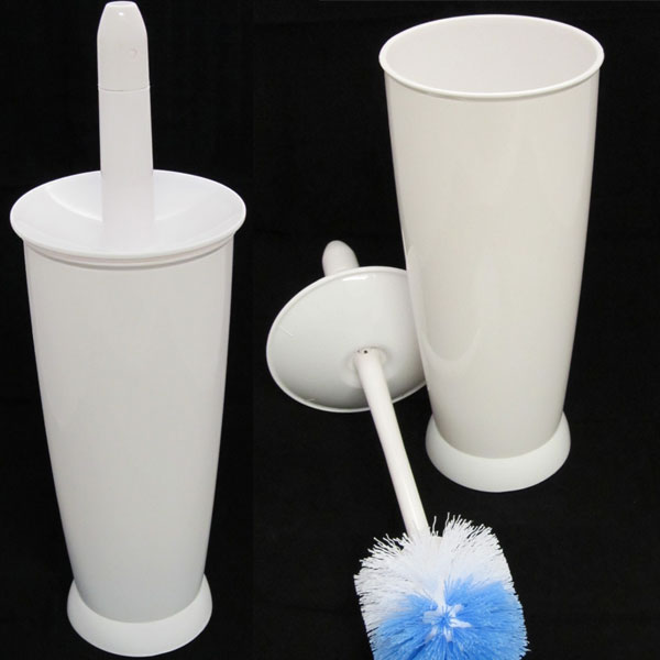 TOILET BRUSH SET CLOSED WHITE 9169