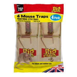 STV MOUSE TRAP WOODEN 4PK STV040