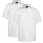 Boys Short Sleeve Shirt Pack of 2 White