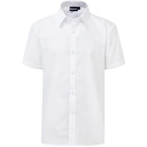 Swartons Short Sleeve Slim Fit White Shirt 2 Pack
